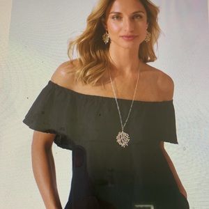 TOMMY BAHAMA OFF SHOULDER LINEN-BLEND DRESS GENTLY WORN EUC SIZE XL